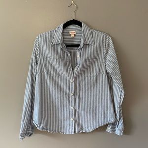 Mossimo Light Denim Striped Shirt